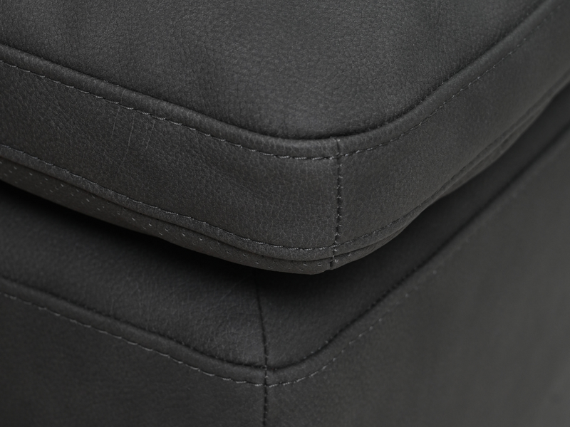 JoJo Fletcher Luxe Gray Nubuck Leather 4-pc Sectional