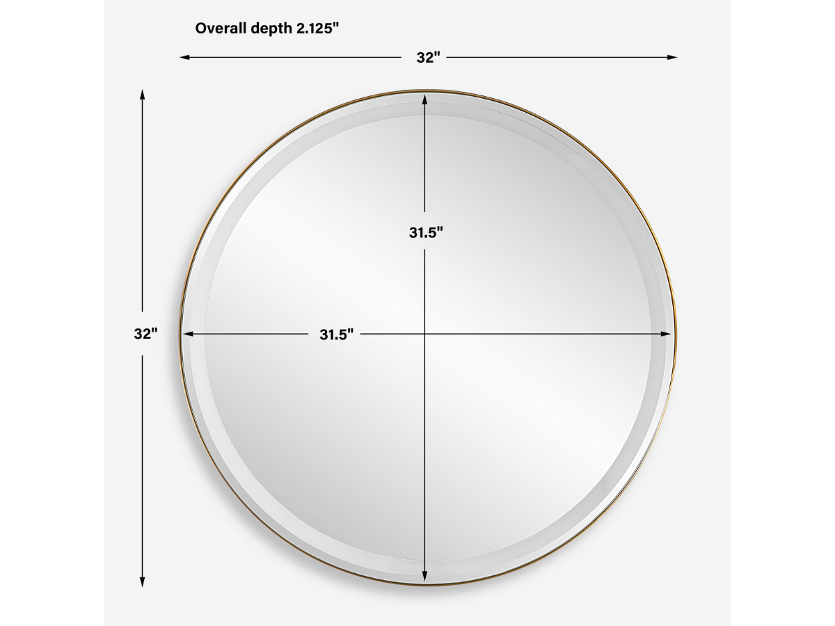 Abbyson Home Ceridwen Lighted Round Mirror