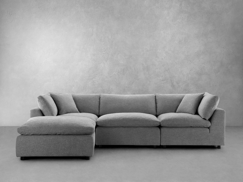 Luxe Feather and Down 4-pc Sectional Set