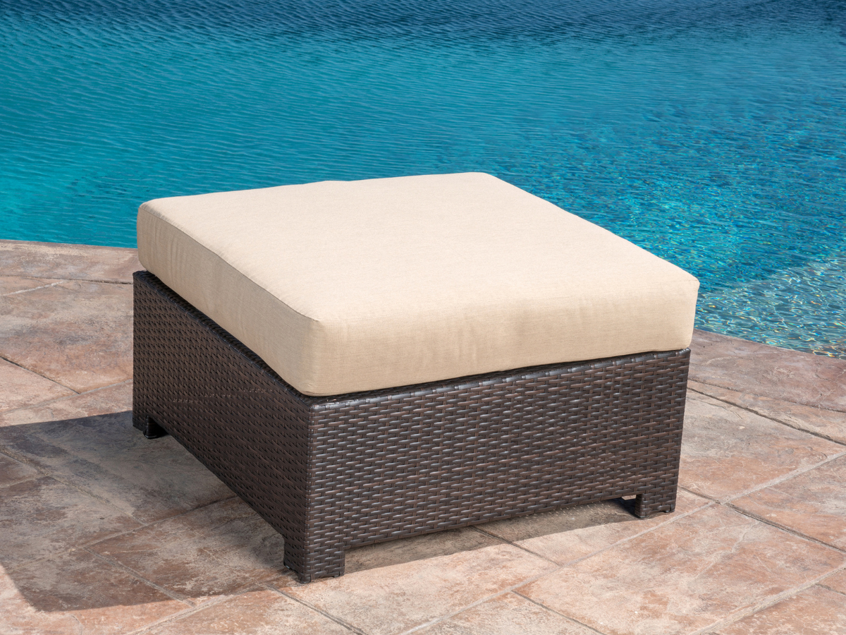 Belmont™ Modular Sectional Corner Chair + Ottoman Set - Cream