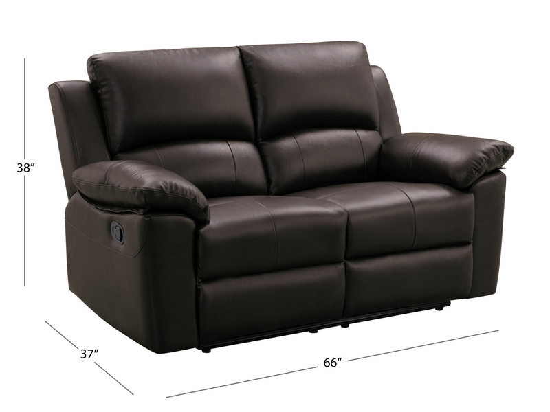 Toscana Leather Reclining Loveseat