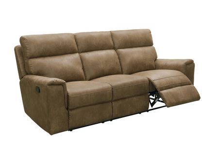Lawrence Fabric Reclining Sofa - Camel