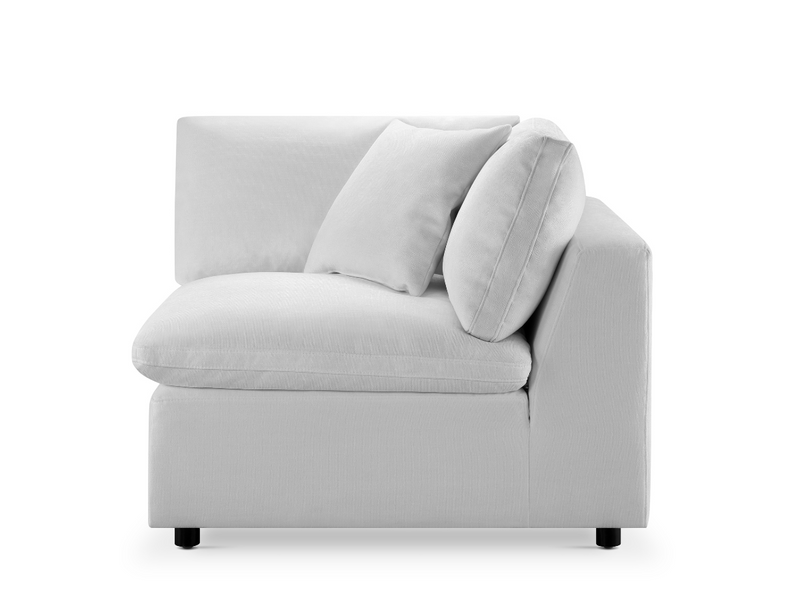 JoJo Fletcher Luxe Feather and Down Fabric Corner Chair