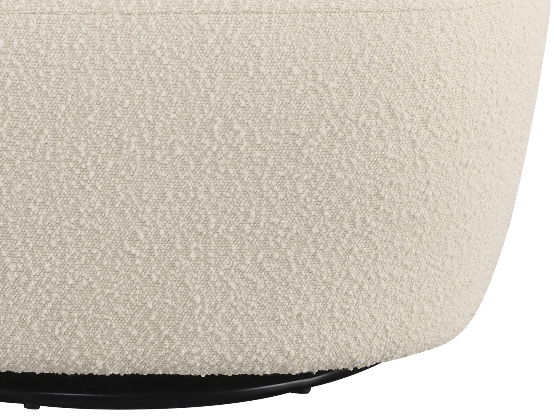 Blair Bouclé Swivel Chair - White