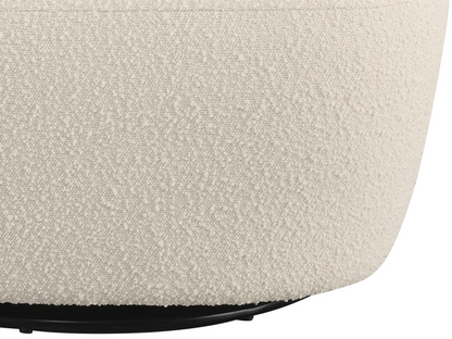 Blair Bouclé Swivel Chair - White