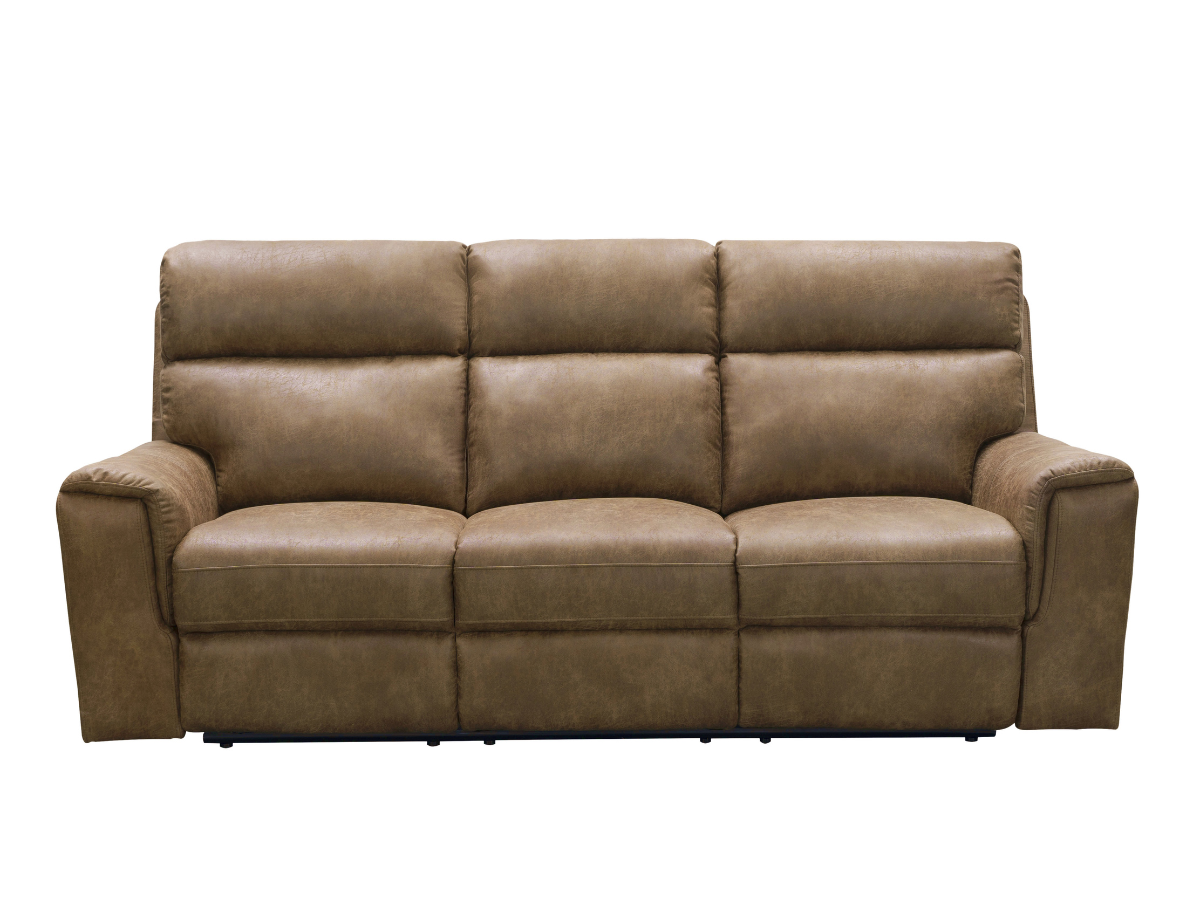 Lawrence Fabric Reclining Sofa - Camel