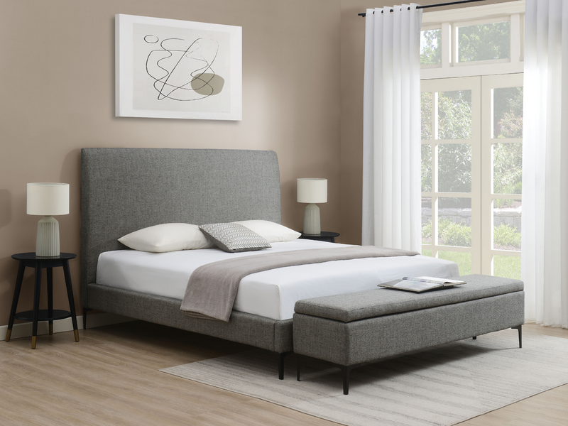 Evella Upholstered Bed and Storage Bench