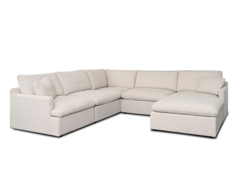 Capri Feather and Down 6-pc Modular Sectional