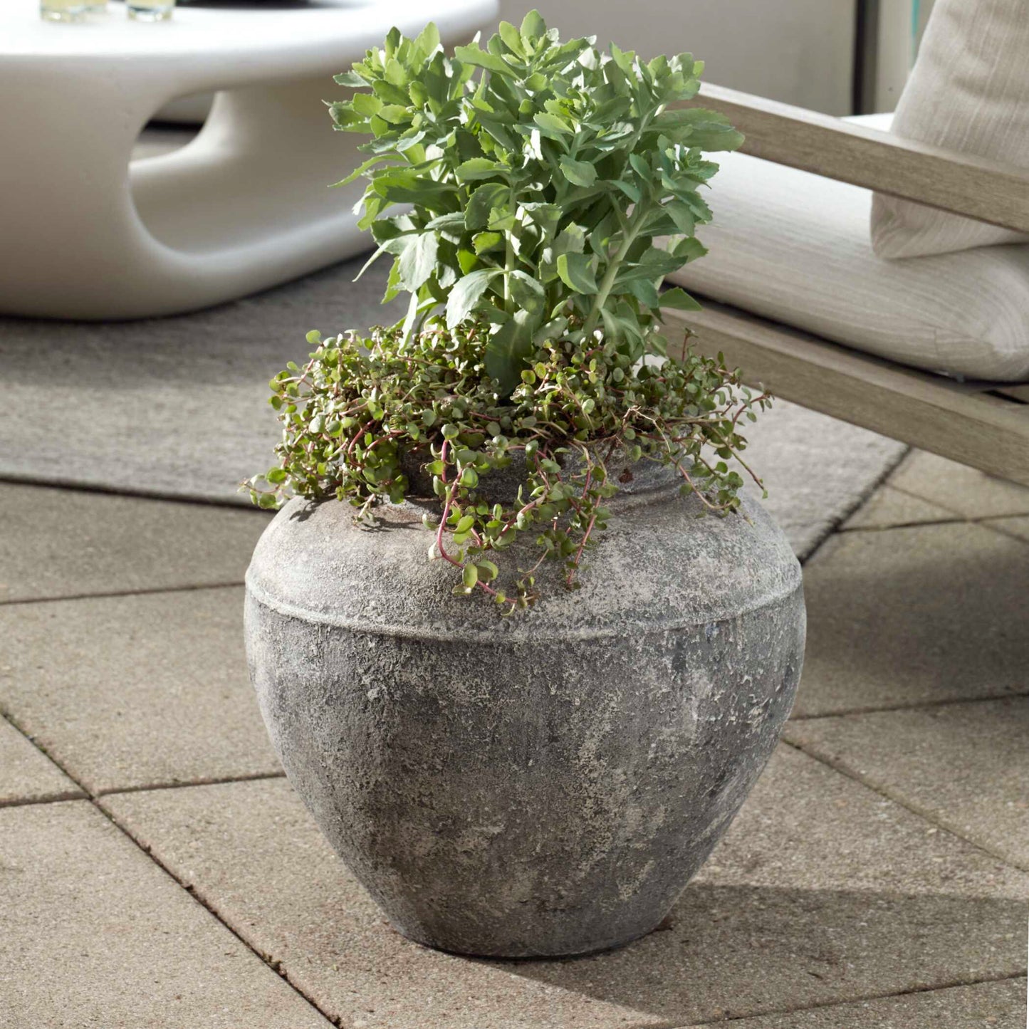 Abbyson Home Echoes Of Time Concrete Outdoor Planter