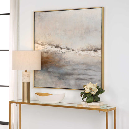 Abbyson Home Storm Clouds Abstract Hand Painted Art