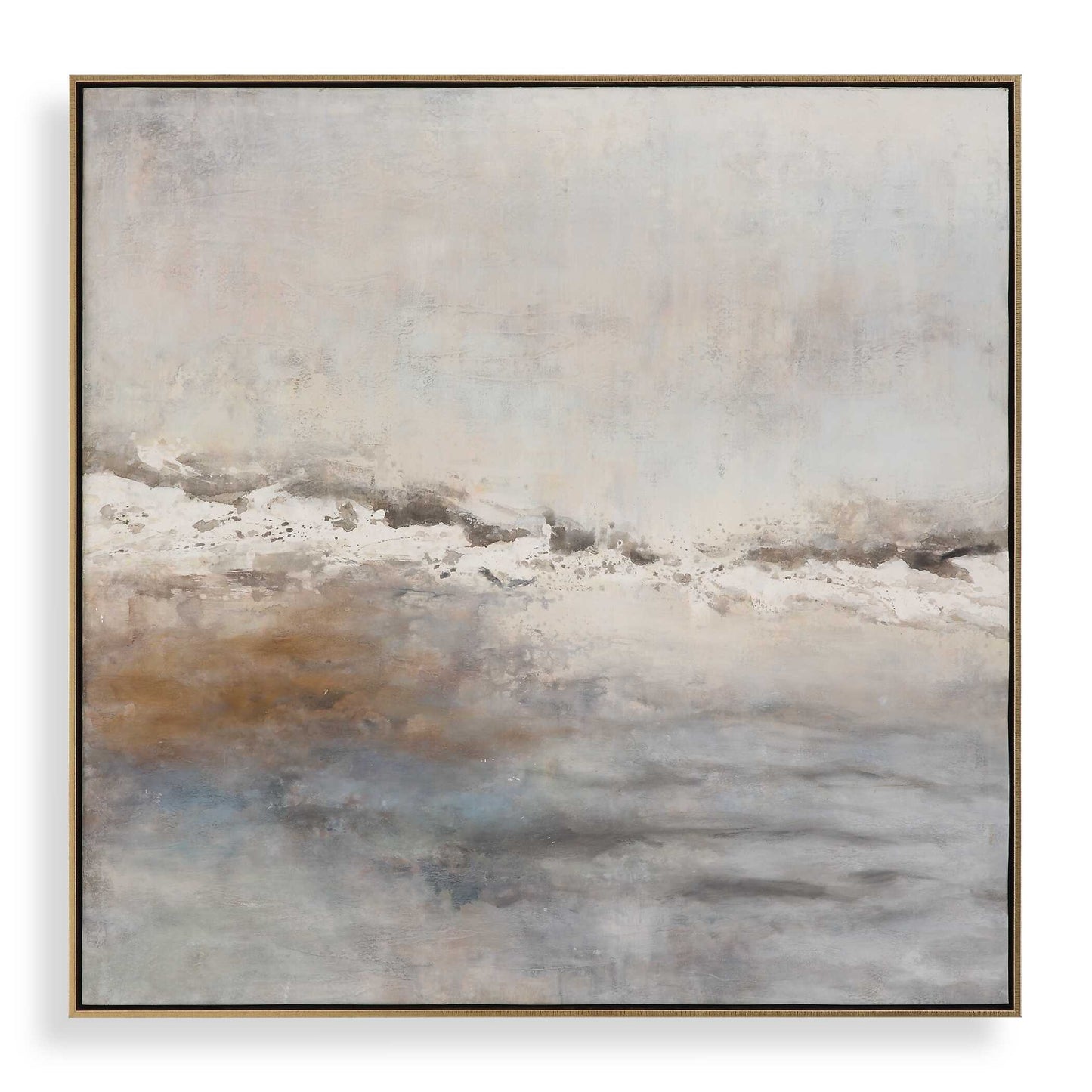 Abbyson Home Storm Clouds Abstract Hand Painted Art