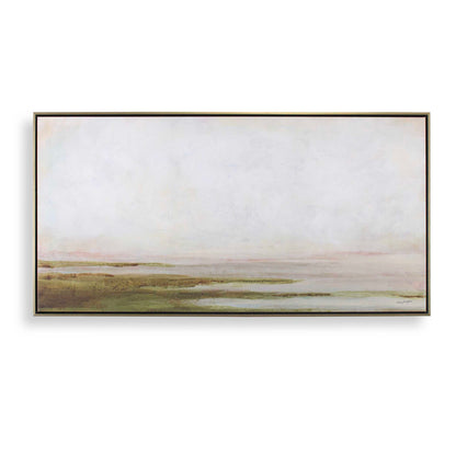 Abbyson Home Hazy Lake Framed Landscape Art