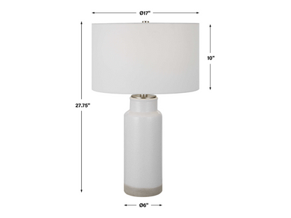 Abbyson Home Aarti White Farmhouse Table Lamp