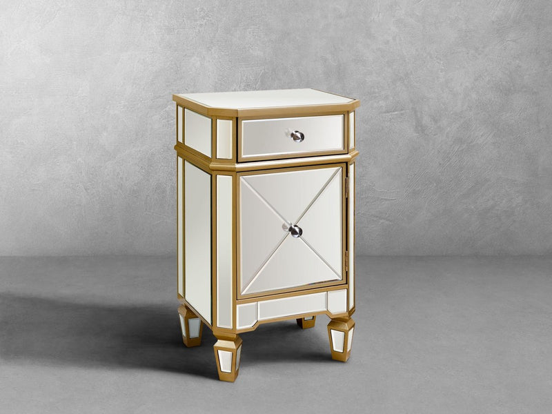 Alexis Mirrored Cabinet Chest