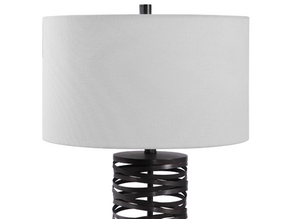 Abbyson Home Alta Rust Black Table Lamp