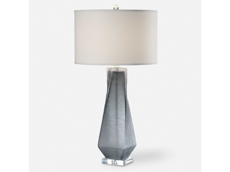 Abbyson Home Antoinette Charcoal Gray Table Lamp
