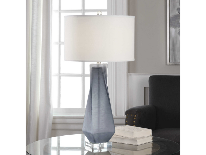 Abbyson Home Antoinette Charcoal Gray Table Lamp