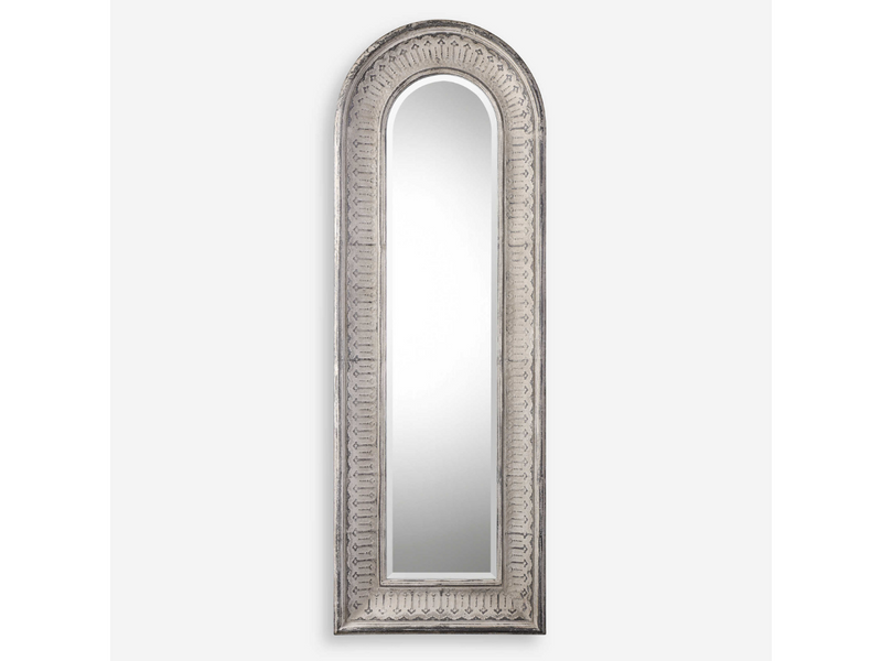 Abbyson Home Aria Aged Gray Arch Mirror