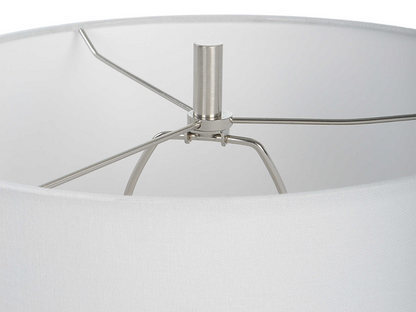 Abbyson Home Aria White Geometric Table Lamp