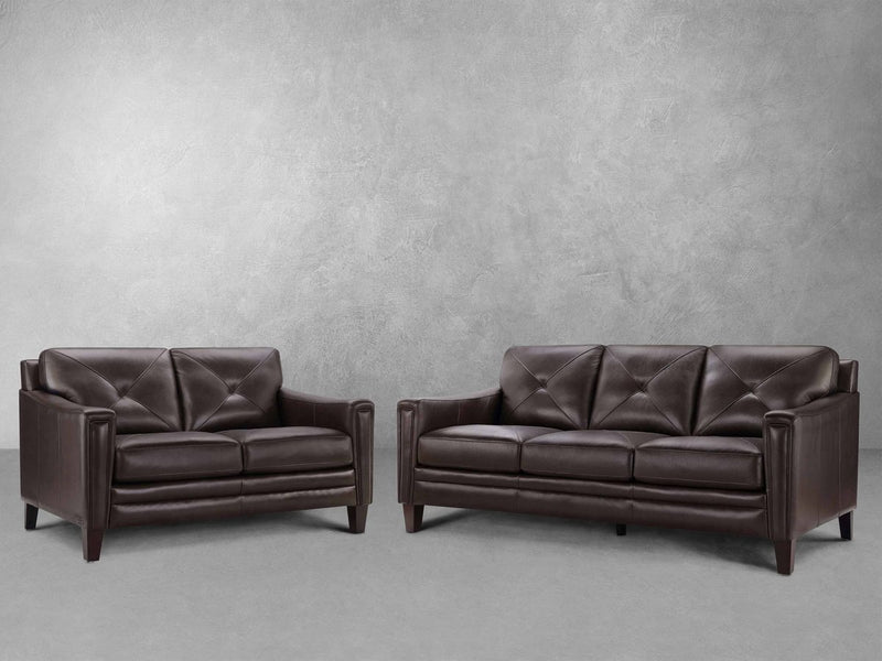 Atmore 2-pc Leather Sofa & Loveseat Set