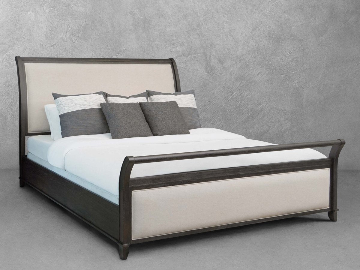 Audrey Sleigh Queen Bed, Gray