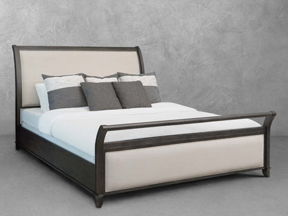 Audrey Sleigh Queen Bed, Gray