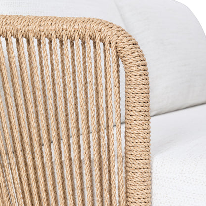 Bali Outdoor Teak and Rope Sofa