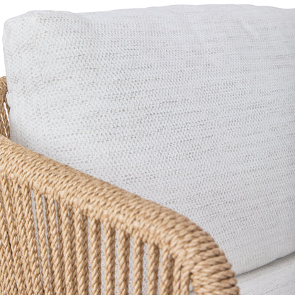 Bali Outdoor Teak and Rope Sofa