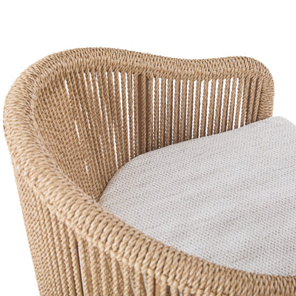 Bali Outdoor Teak and Rope Dining Chair