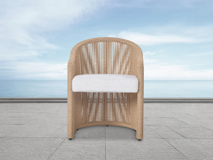 Bali Outdoor Teak and Rope Dining Chair