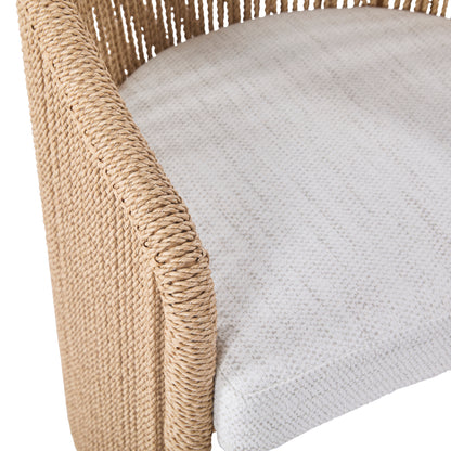 Bali Outdoor Teak and Rope Dining Chair