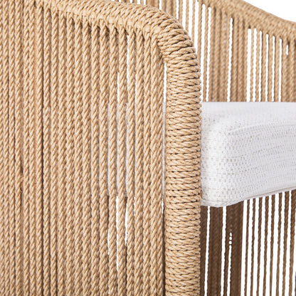 Bali Outdoor Teak and Rope Dining Chair