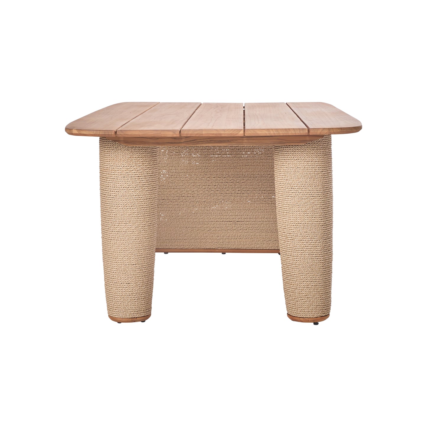 Bali Outdoor Teak and Rope Dining Table