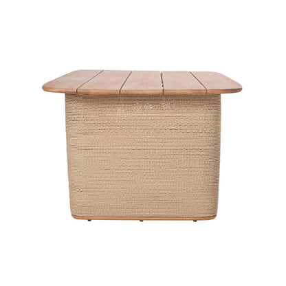 Bali Outdoor Teak and Rope Dining Table