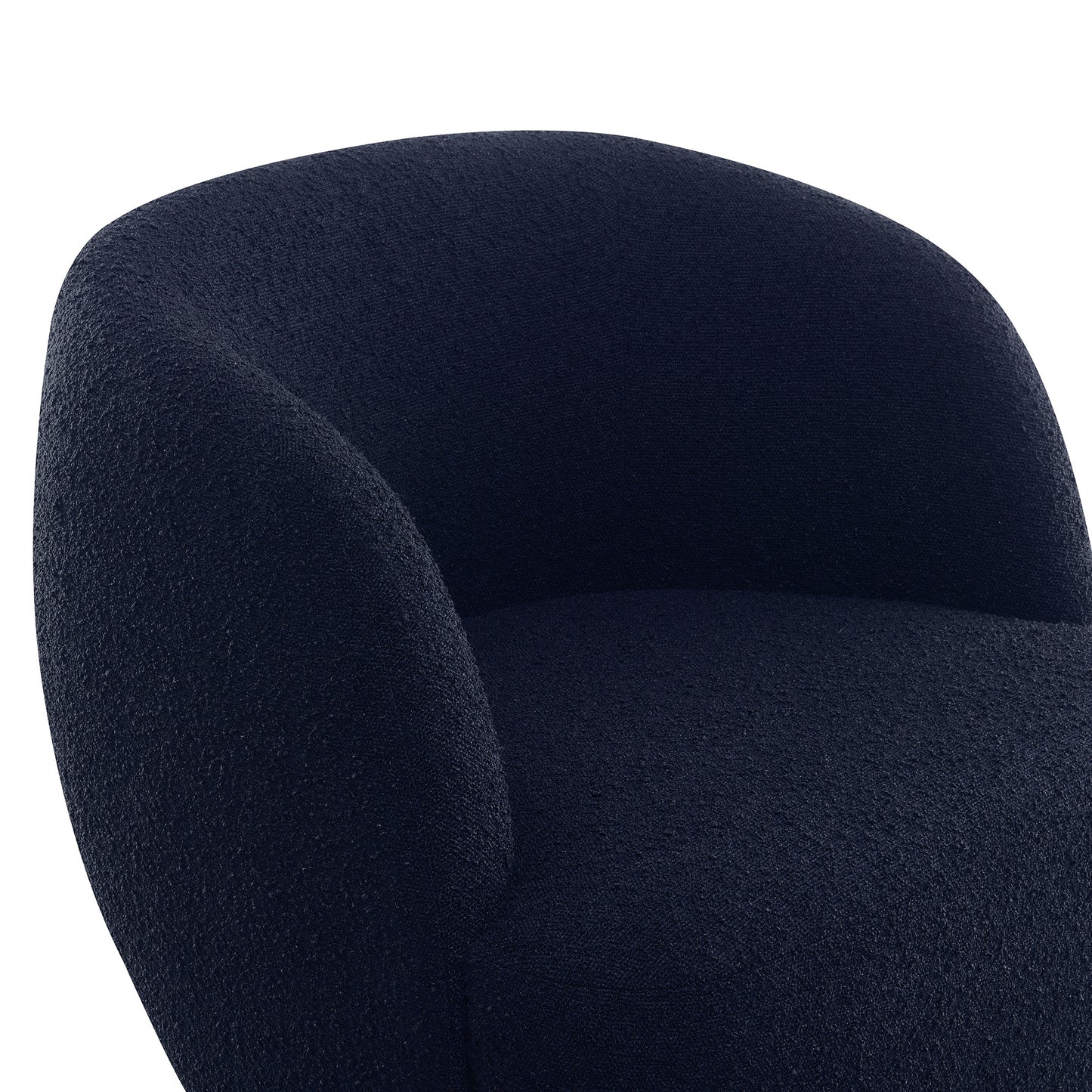 Blair Bouclé Swivel Chair - Blue