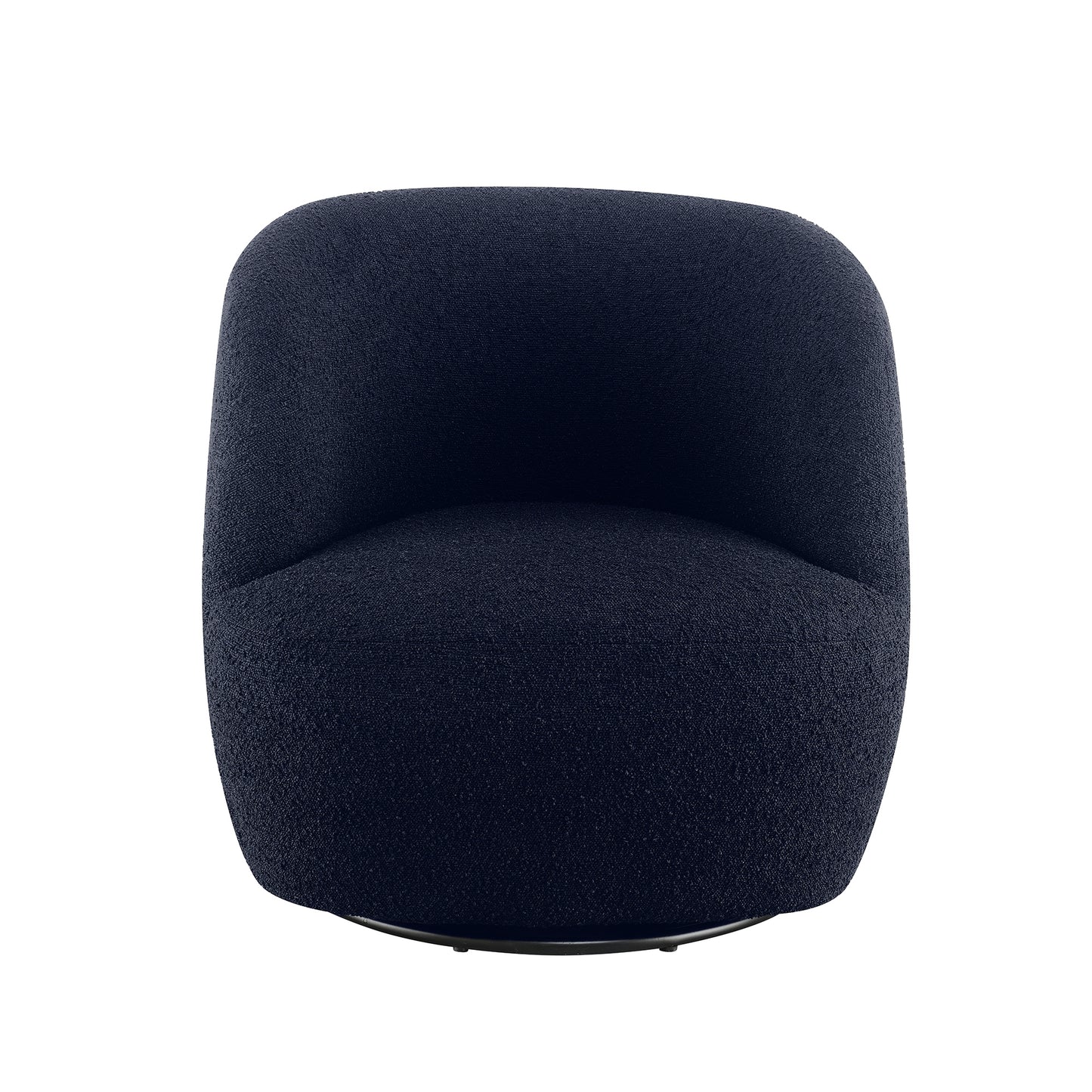Blair Bouclé Swivel Chair - Blue