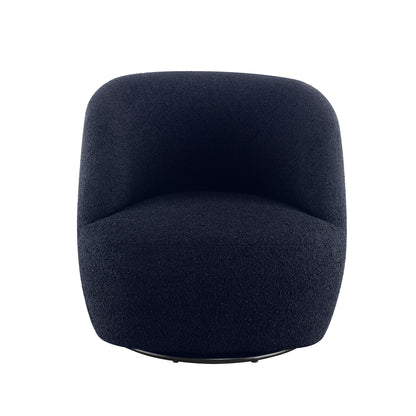 Blair Bouclé Swivel Chair - Blue