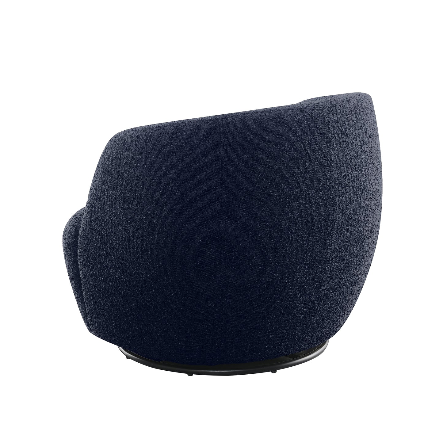 Blair Bouclé Swivel Chair - Blue