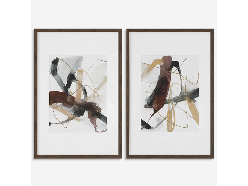 Abbyson Home Bliss Abstract Prints, Set of 2