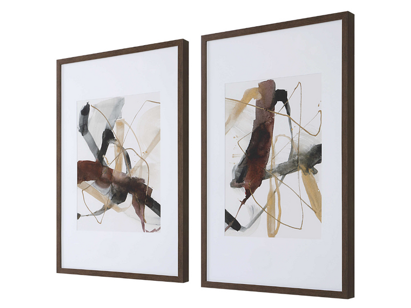 Abbyson Home Bliss Abstract Prints, Set of 2