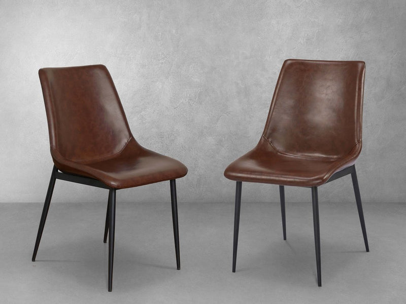 Bowen Faux Leather Dining Chair Set of 2