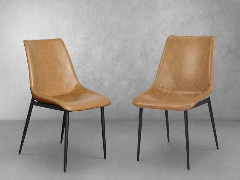 Bowen Faux Leather Dining Chair Set of 2