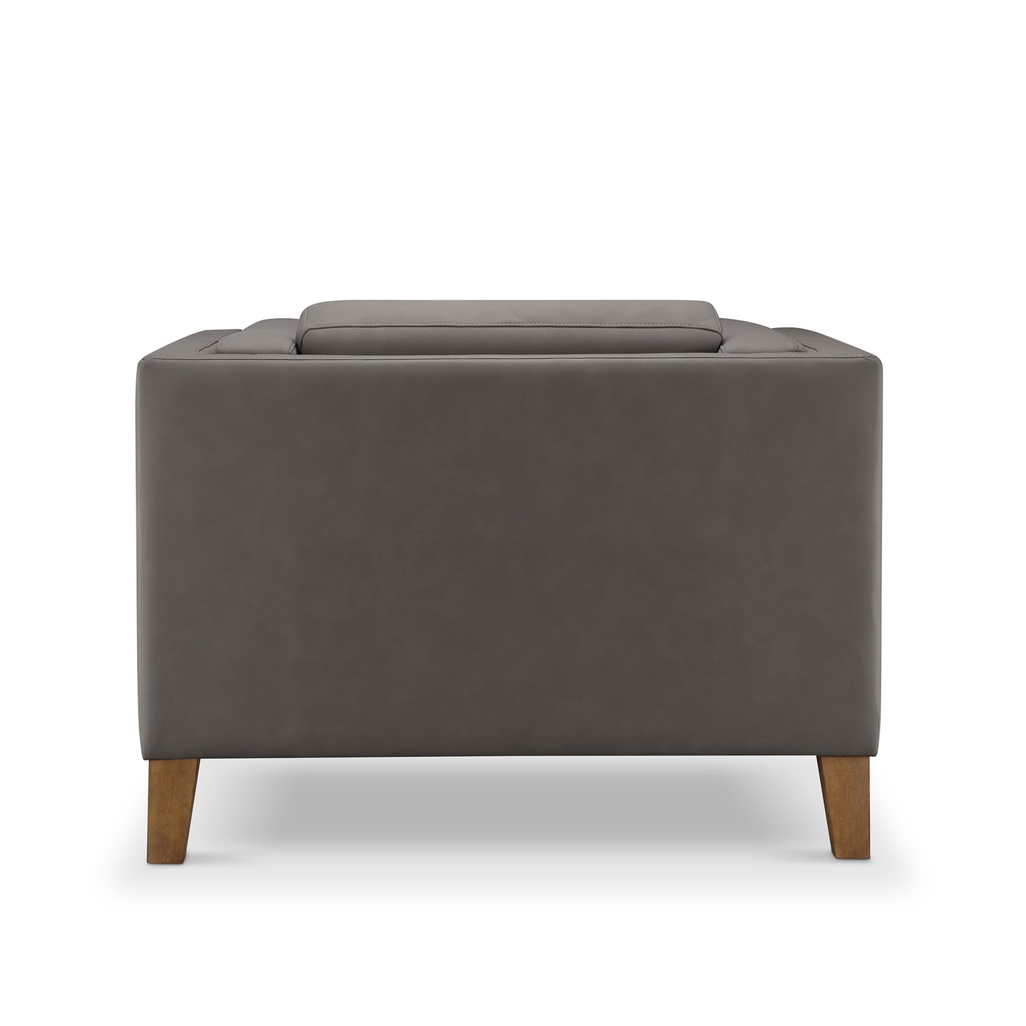 Boyd Top Grain Leather Armchair - Gray