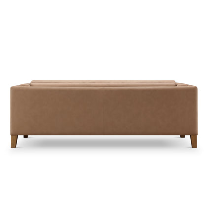 Boyd Top Grain Leather Sofa - Saddle Brown