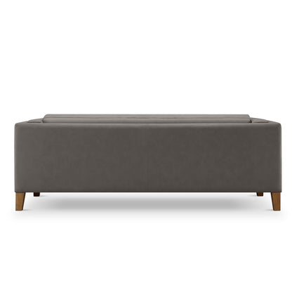 Boyd Top Grain Leather Sofa - Gray