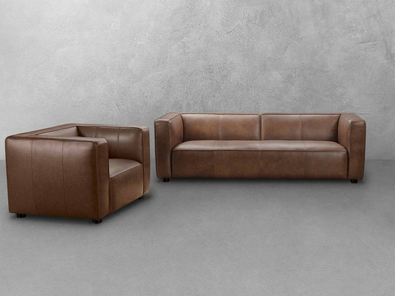 Brady 2-pc Leather Sofa and Chair Set