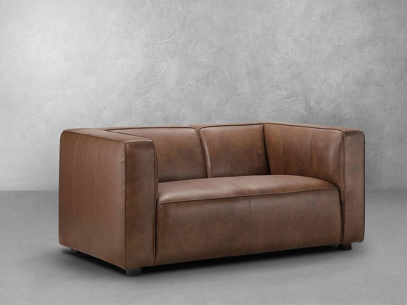 Brady Leather Loveseat