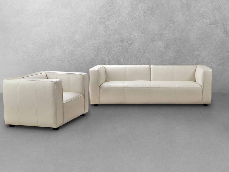 Brady 2-pc Leather Sofa and Chair Set