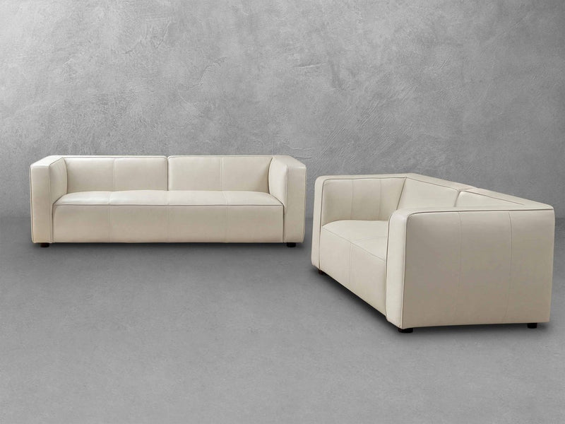Brady 2-pc Leather Sofa and Loveseat Set