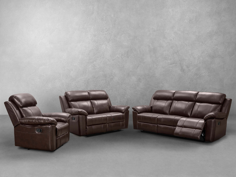 Braylen Leather Reclining Sofa Set
